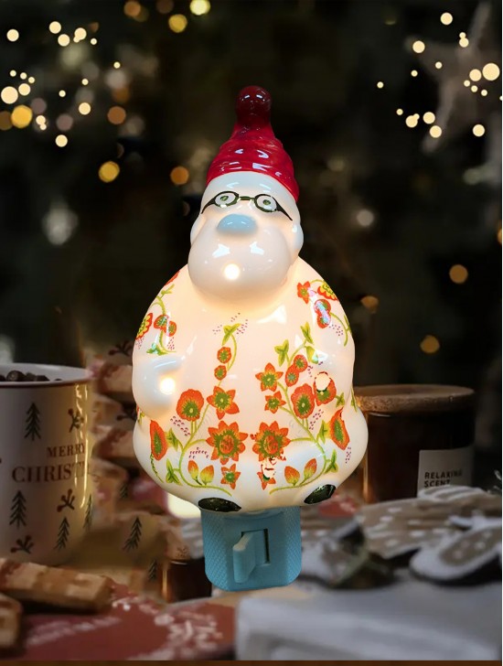 Porcelain Santa Claus Night Light with Gift Box Porcelain Santa Claus Night Light with Gift Box
